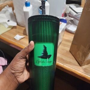 Wicked +Starbucks Elphaba Throppe Glow In D Dark Nwt And Flawless With Keychain